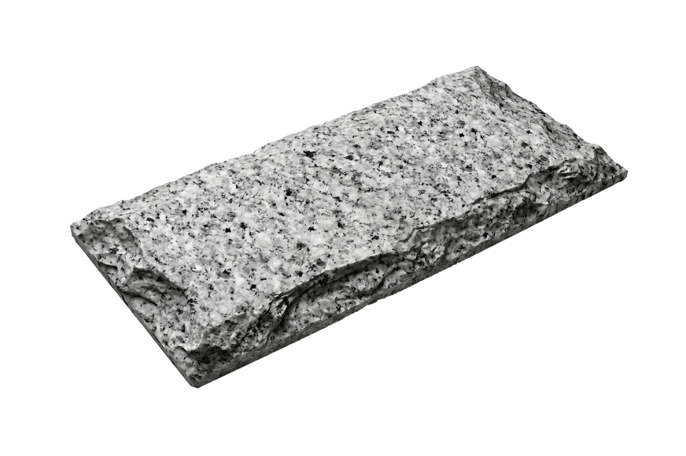 Серая Гранитная плитка Grey, Mushroom под скалу колотая купить в  