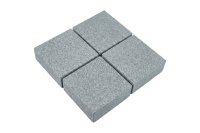 Гранитная брусчатка RKS SLATE Сильвер Пёрл (Silver Pearl), пиленая 100х100 мм на дорожке | Купить гранитную брусчатку в  | Мощение, ландшафтный дизайн